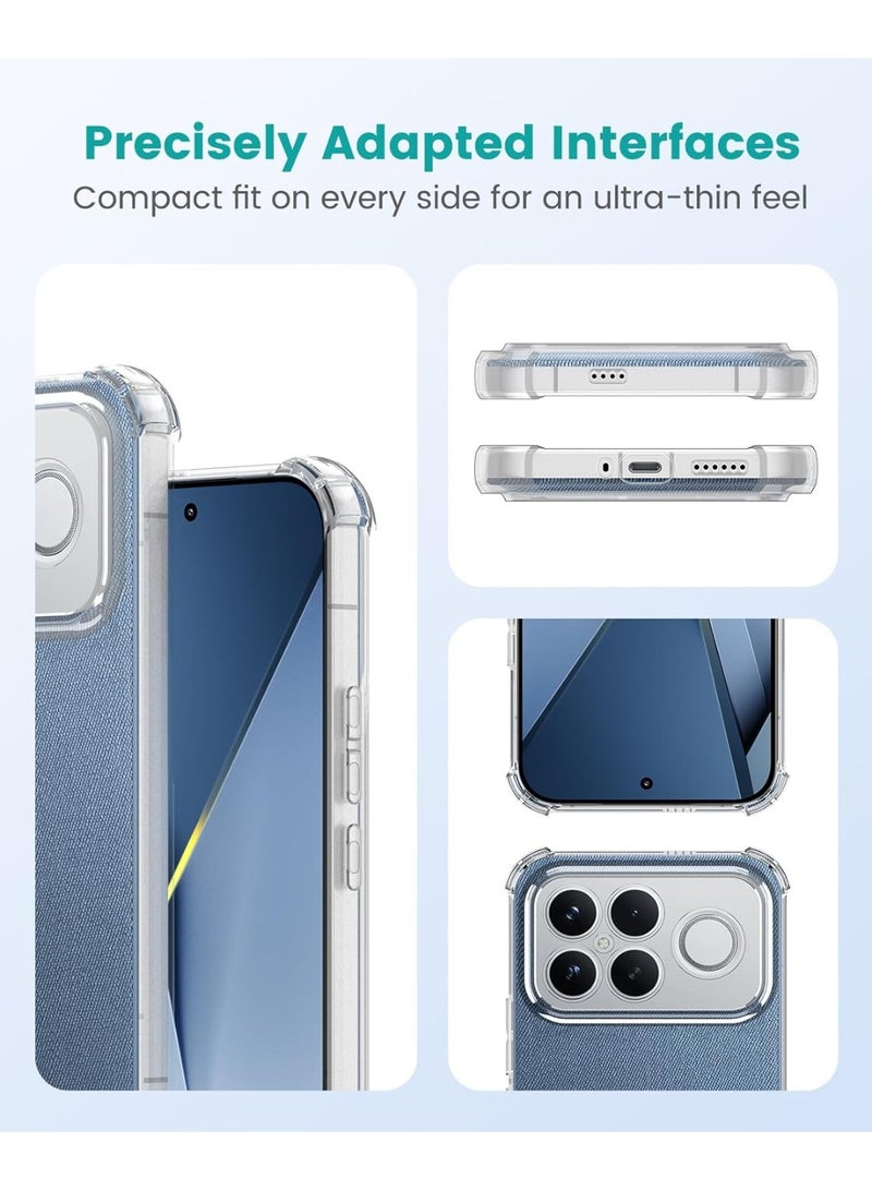 جراب متوافق مع هواتف Xiaomi POCO F8 Ultra/ Redmi K90 pro Max 5G، جراب مقاوم للصدمات والخدوش، غطاء واقٍ مرن فائق النحافة من مادة TPU، مقاوم لبصمات الأصابع، غطاء شفاف - Image 3